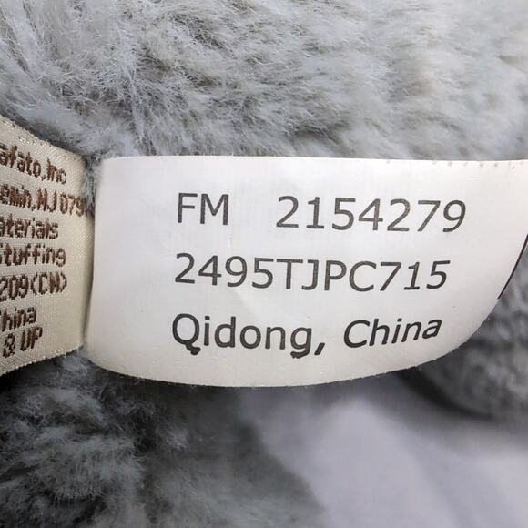 RBI Ron Banafato Inc Elephant Plush Scout Safari Hat Grey Soft Stuffed Animal - Picture 9 of 12